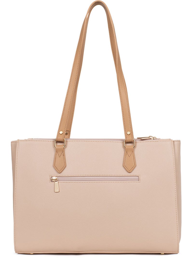 Borsa a spalla con 2 manici - 13" & A4 LYS Nude - Kiabi