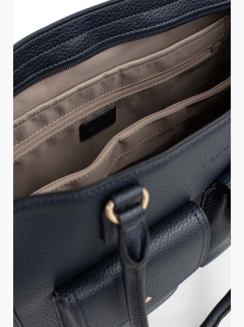 Borsa a spalla con 2 manici - a4 zora hexagona Blu notte - Kiabi