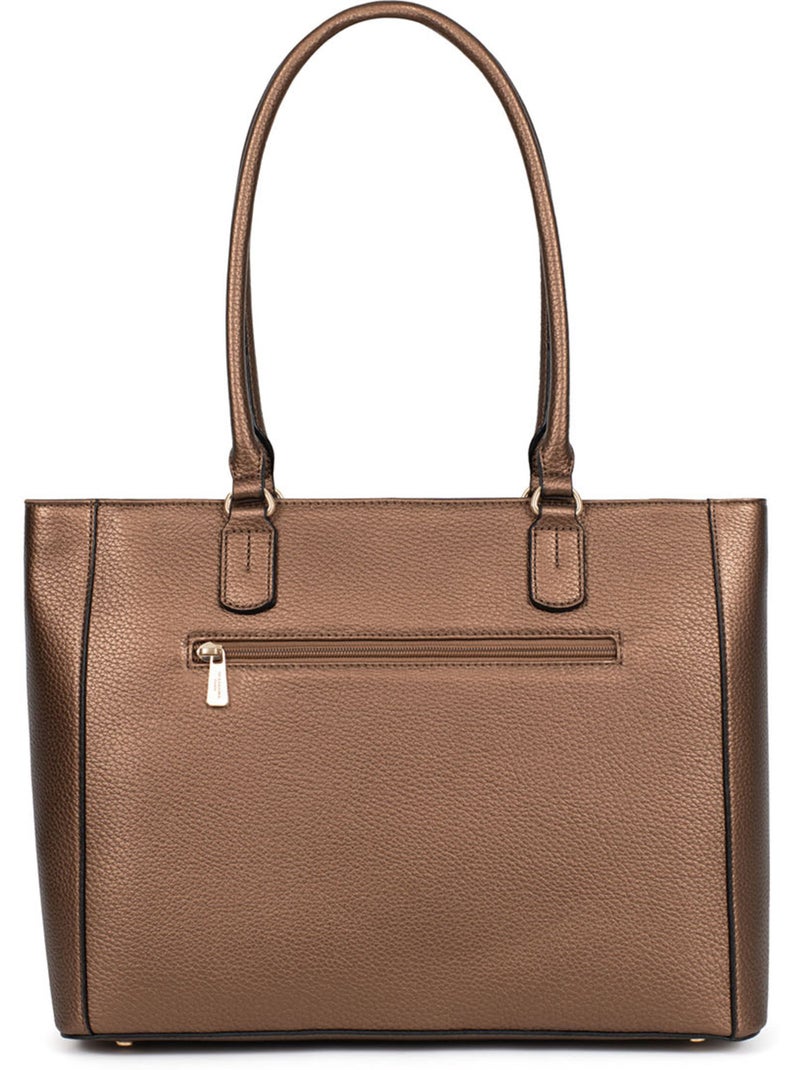 Borsa a spalla con 2 manici - a4 zora hexagona Bronzo - Kiabi