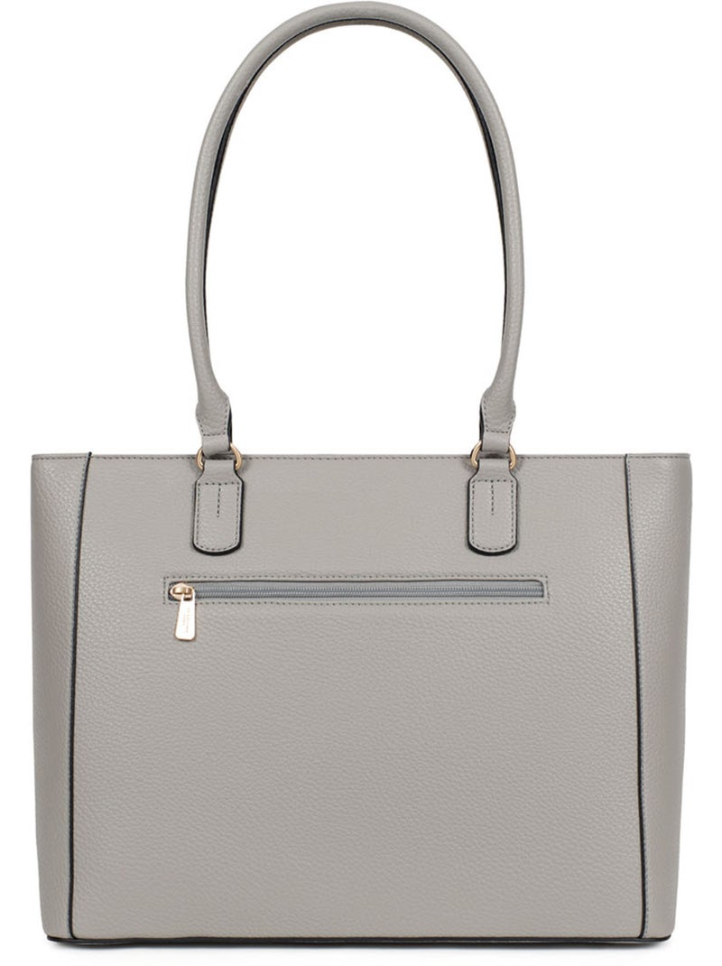 Borsa a spalla con 2 manici - a4 zora hexagona Grigio chiaro - Kiabi