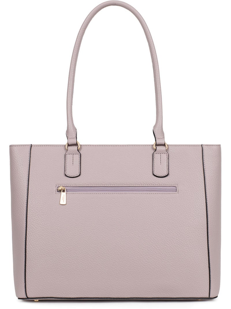 Borsa a spalla con 2 manici - a4 zora hexagona Lilla chiaro - Kiabi