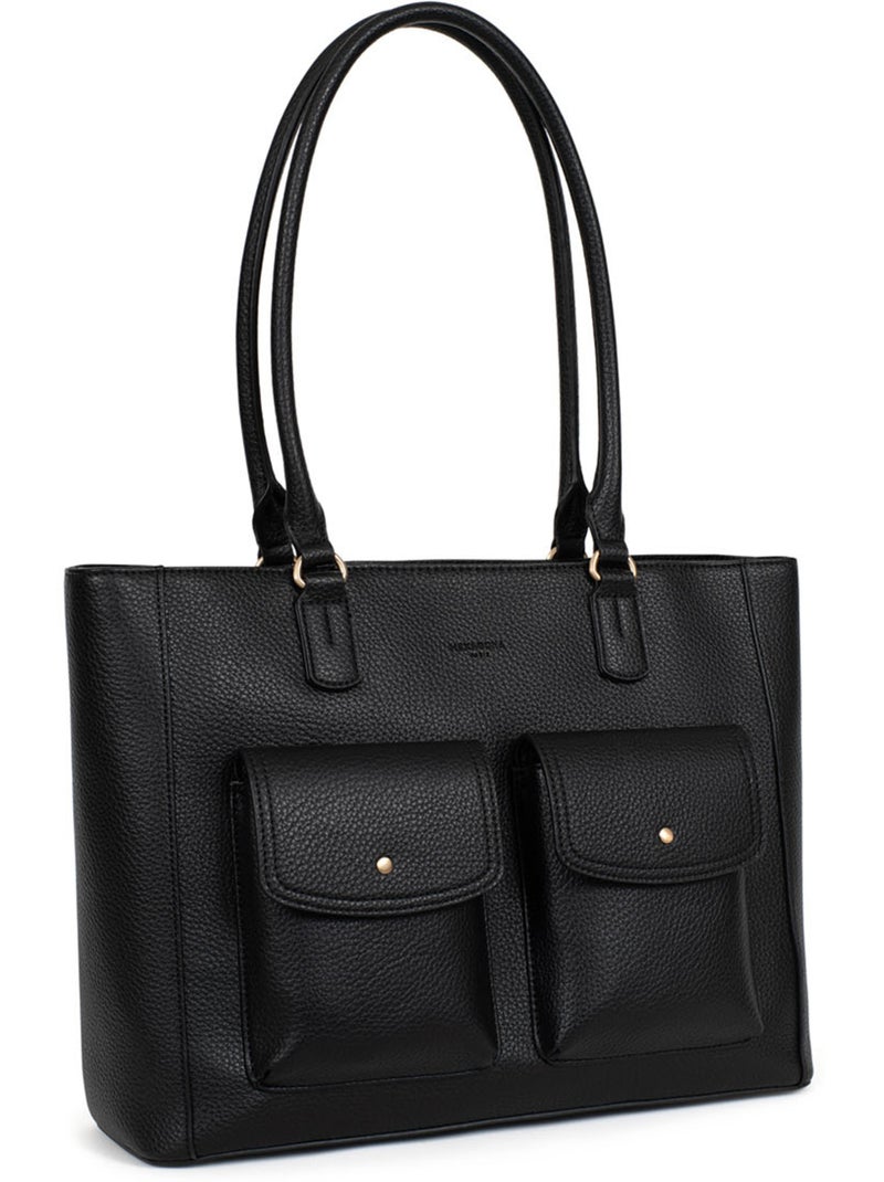 Borsa a spalla con 2 manici - a4 zora hexagona Nero - Kiabi