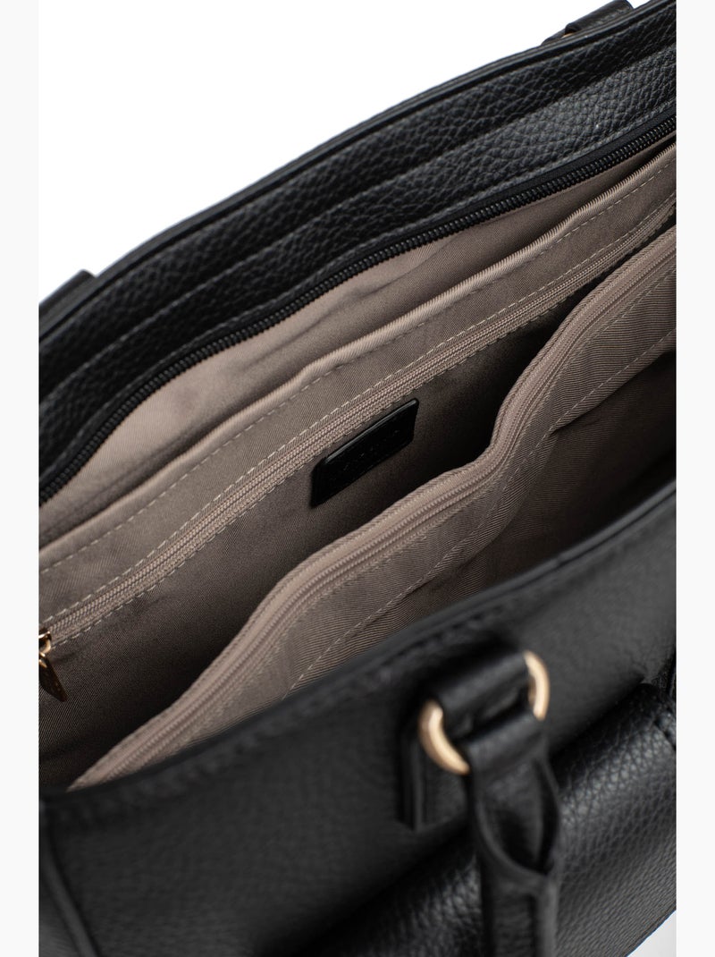 Borsa a spalla con 2 manici - a4 zora hexagona Nero - Kiabi