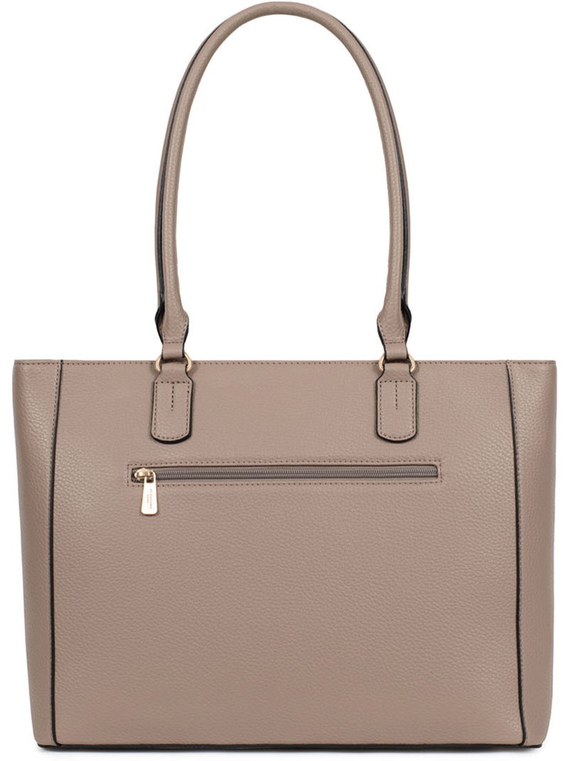 Borsa a spalla con 2 manici - a4 zora hexagona Tortora - Kiabi