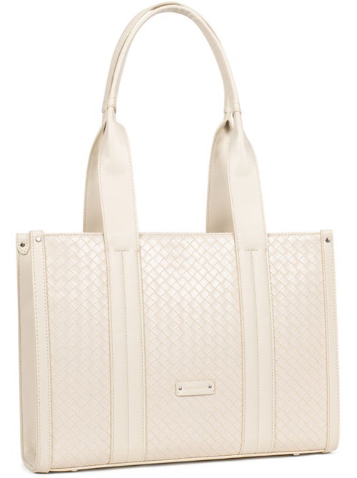 Borsa a spalla con 2 manici nila hexagona - Kiabi