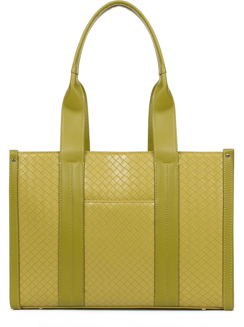 Borsa a spalla con 2 manici nila hexagona Verde chiaro - Kiabi