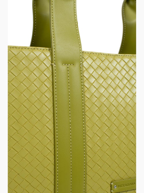 Borsa a spalla con 2 manici nila hexagona - Kiabi