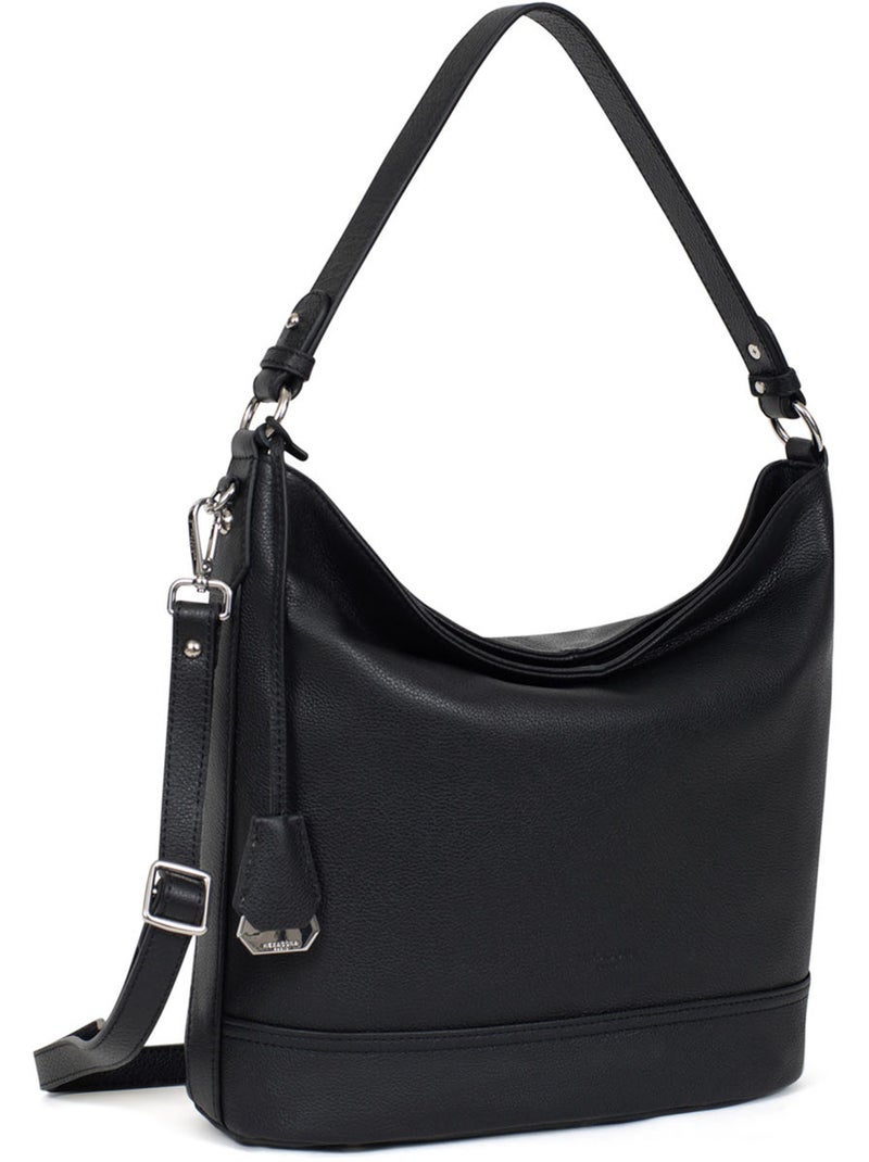 Borsa a tracolla - a4 - pelle confort hexagona Nero - Kiabi