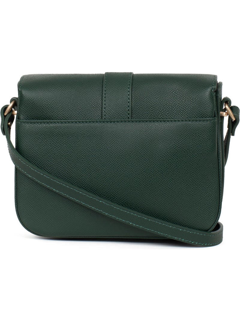 Borsa a tracolla - pelle aude hexagona Verde scuro - Kiabi