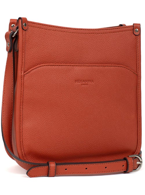 Borsa a tracolla - pelle confort hexagona - Kiabi