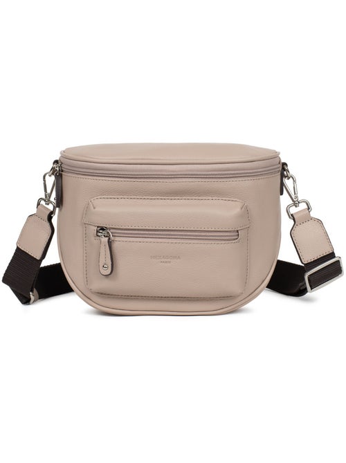 Borsa a tracolla - pelle confort hexagona - Kiabi