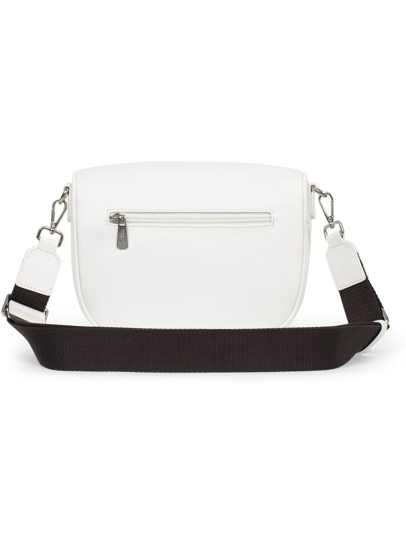 Borsa a tracolla - pelle confort hexagona Bianco - Kiabi