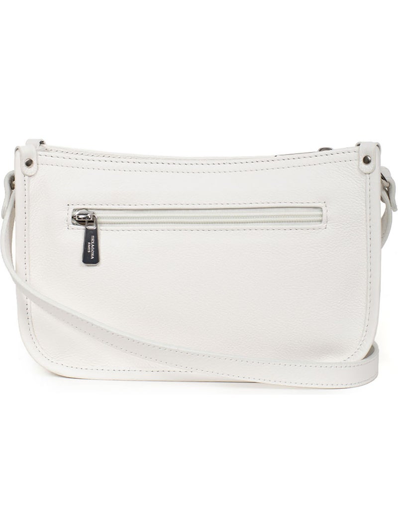 Borsa a tracolla - pelle confort hexagona Bianco - Kiabi