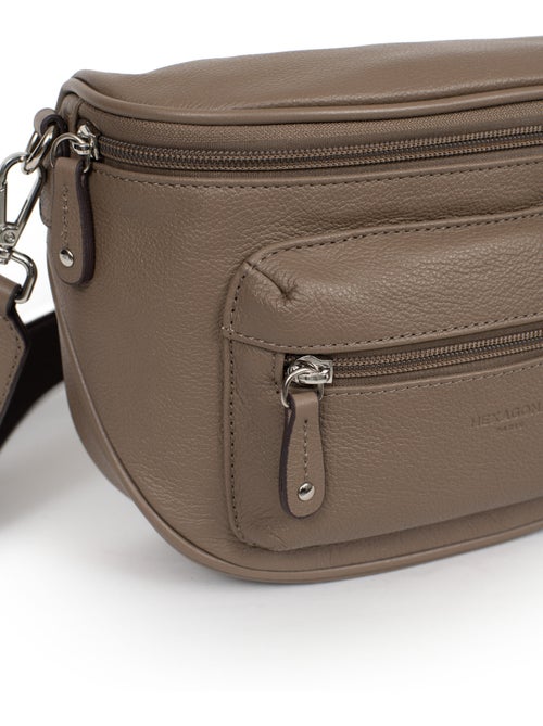Borsa a tracolla - pelle confort hexagona - Kiabi