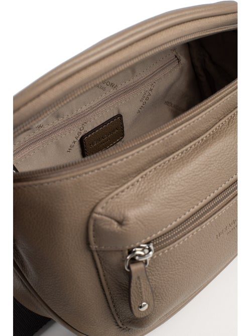 Borsa a tracolla - pelle confort hexagona - Kiabi
