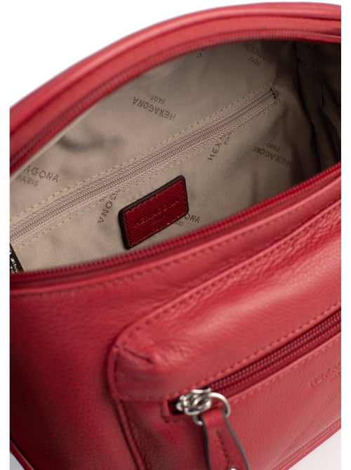 Borsa a tracolla - pelle confort hexagona - Kiabi