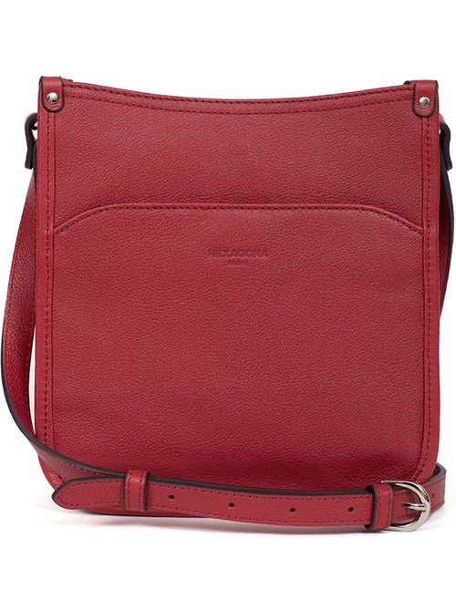 Borsa a tracolla - pelle confort hexagona - Kiabi