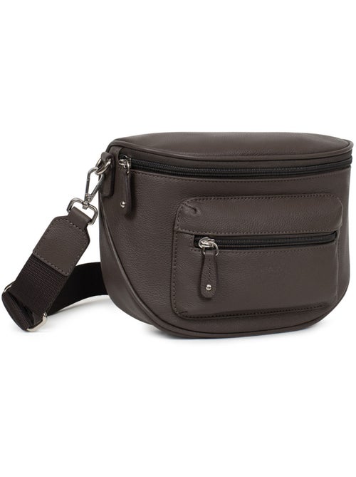 Borsa a tracolla - pelle confort hexagona - Kiabi