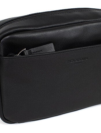 Borsa a tracolla - pelle di vitello soft studio hexagona