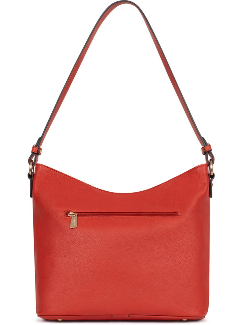Borsa a tracolla - pelle di vitello taima hexagona Arancione - Kiabi