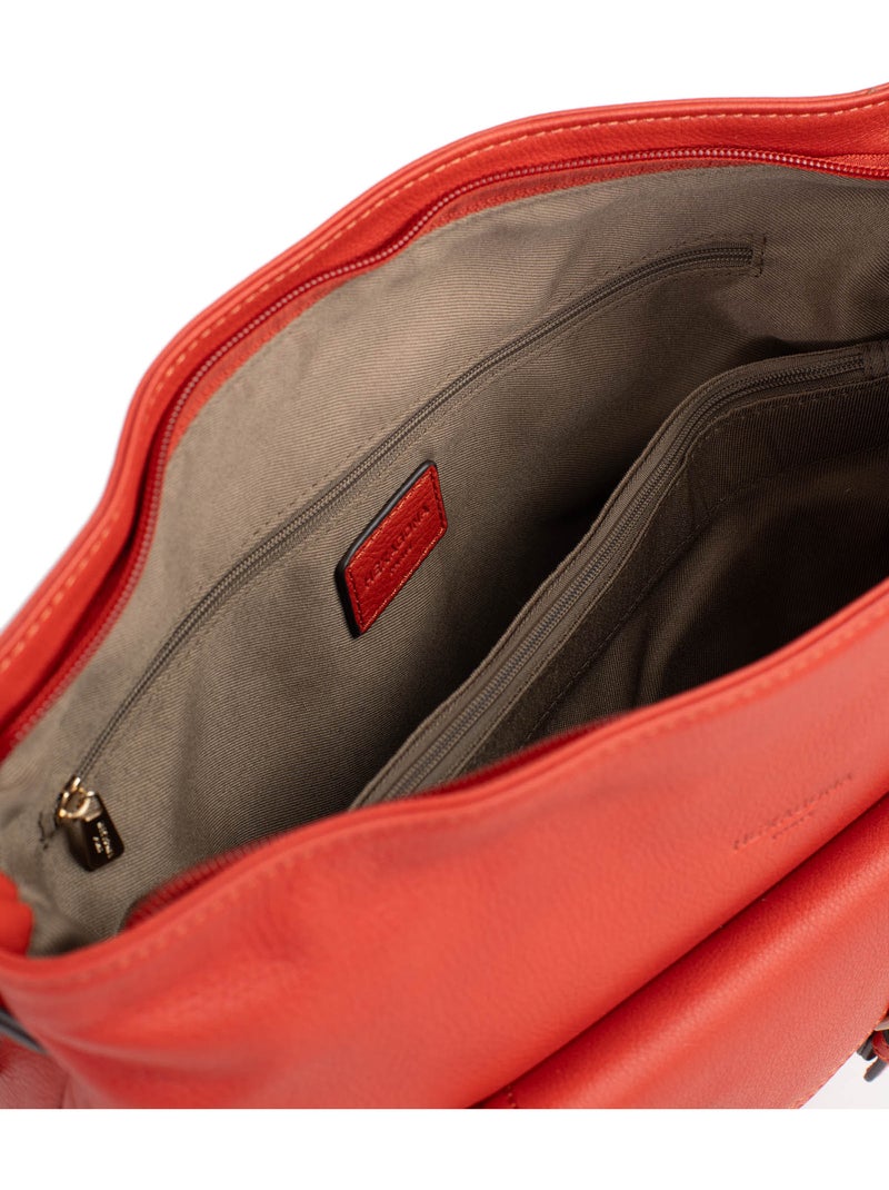 Borsa a tracolla - pelle di vitello taima hexagona Arancione - Kiabi