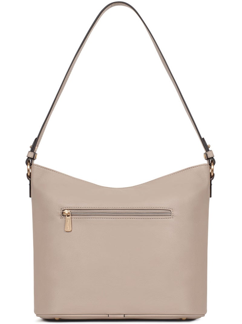 Borsa a tracolla - pelle di vitello taima hexagona Grigio - Kiabi