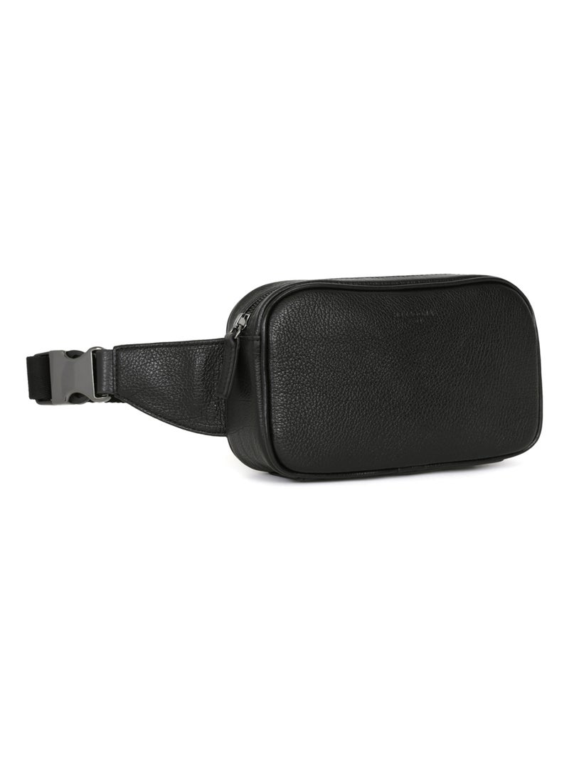 Borsa a tracolla - pelle encore hexagona Nero - Kiabi
