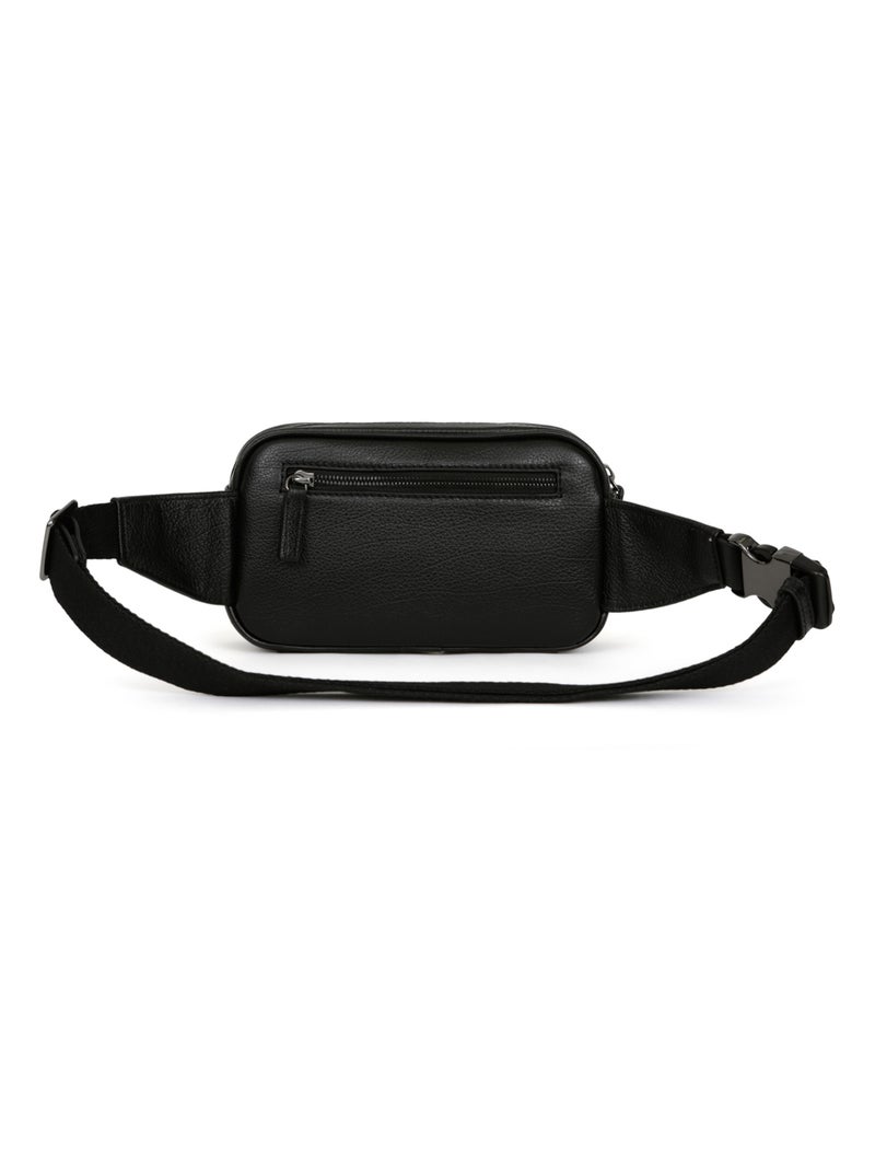 Borsa a tracolla - pelle encore hexagona Nero - Kiabi