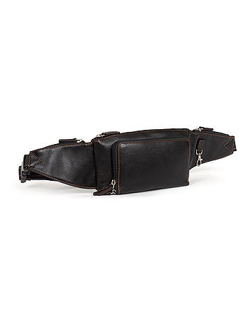 Borsa a tracolla - pelle félin hexagona