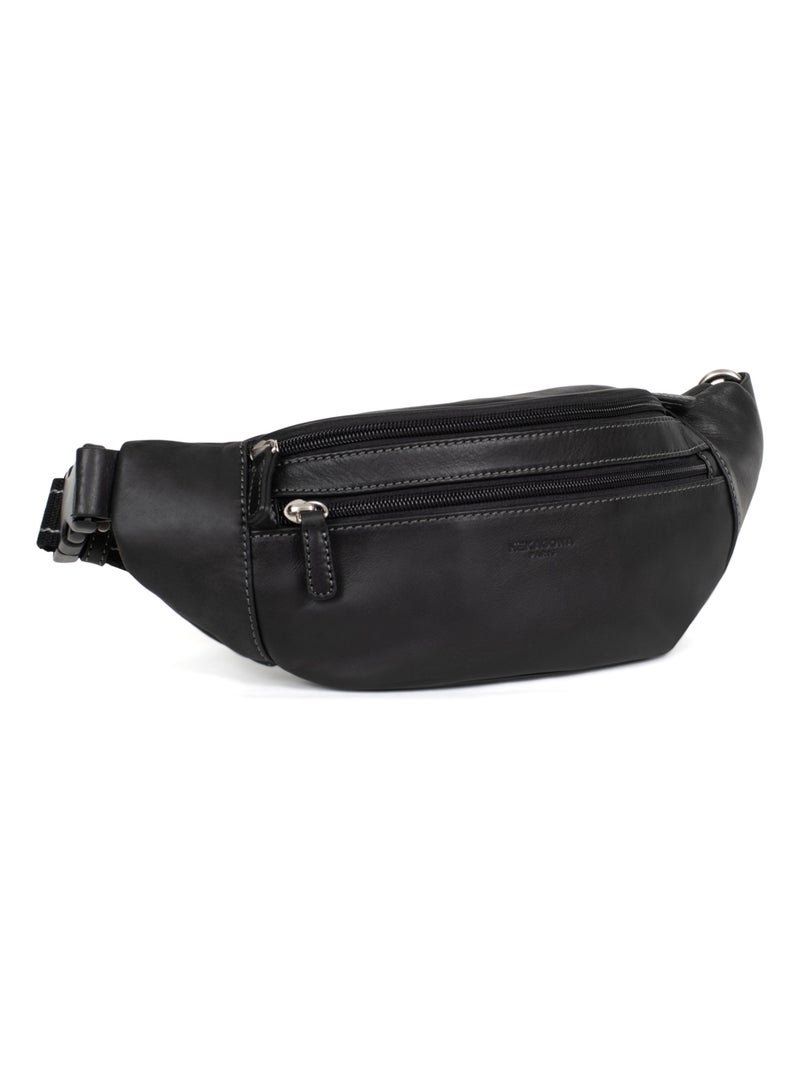 Borsa a tracolla - pelle félin hexagona Marrone - Kiabi