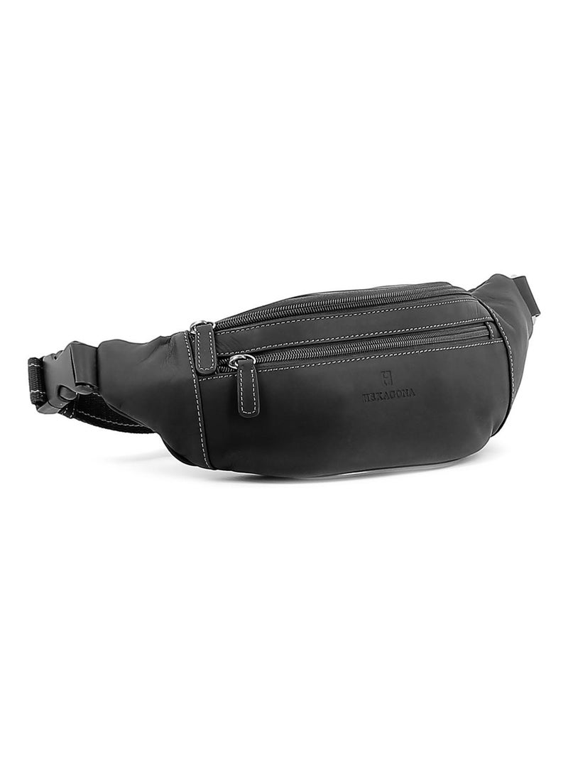 Borsa a tracolla - pelle félin hexagona Nero - Kiabi