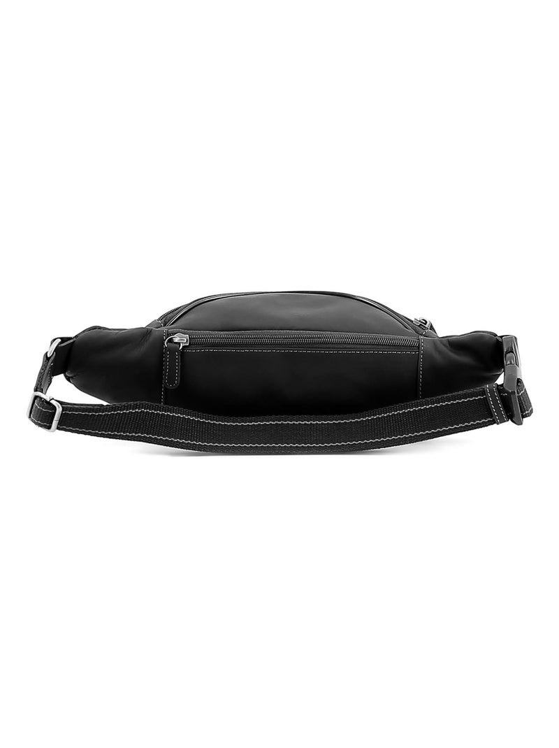 Borsa a tracolla - pelle félin hexagona Nero - Kiabi
