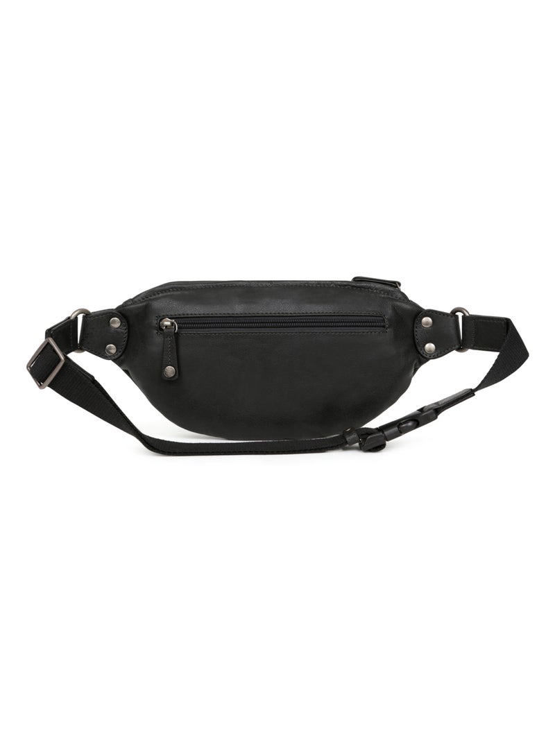 Borsa a tracolla - pelle instinct hexagona Nero - Kiabi