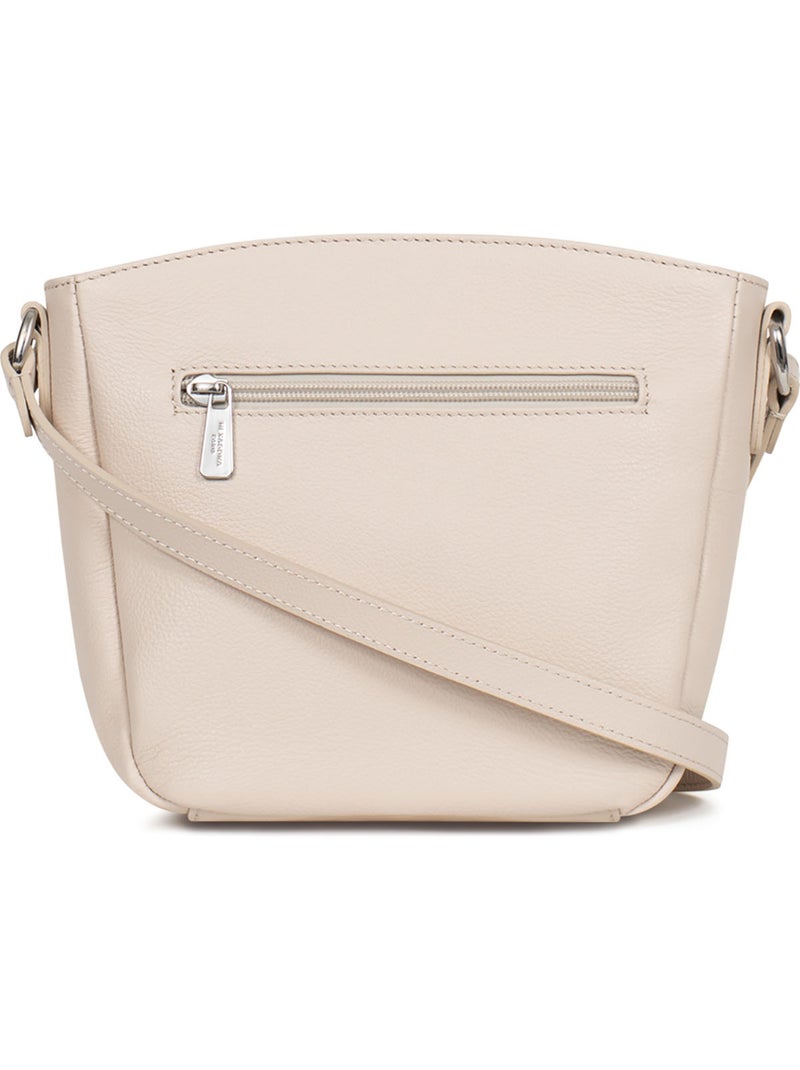 Borsa a tracolla - pelle mirabelle hexagona Avorio - Kiabi