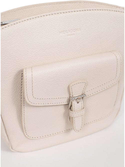 Borsa a tracolla - pelle mirabelle hexagona - Kiabi