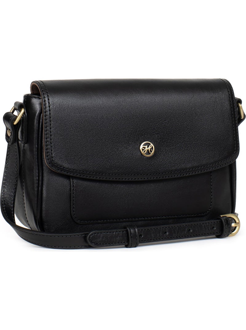 Borsa a tracolla - pelle ondine hexagona Nero - Kiabi