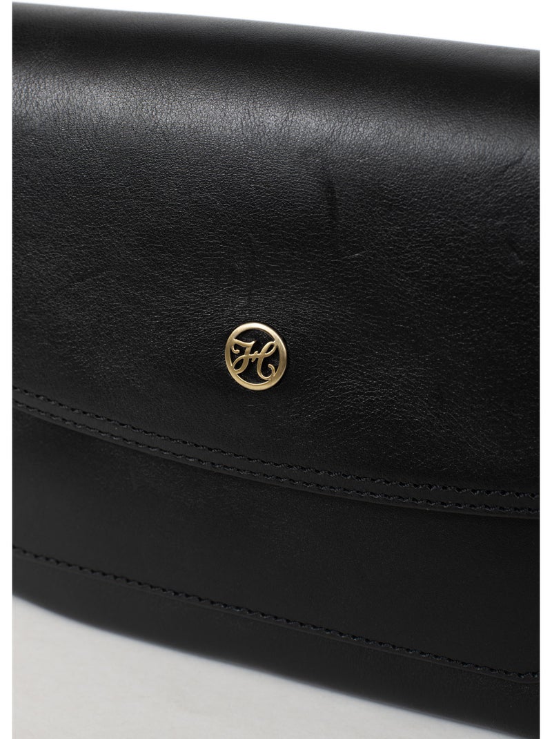Borsa a tracolla - pelle ondine hexagona Nero - Kiabi