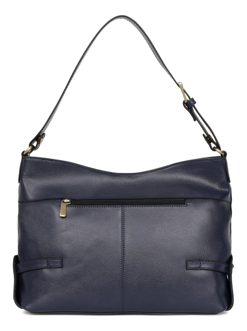 Borsa a tracolla - pelle république hexagona Blu marino - Kiabi