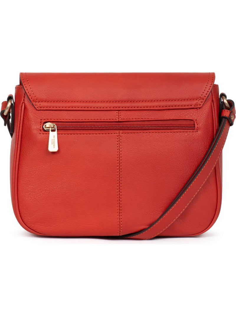Borsa a tracolla - pelle taima hexagona Arancione - Kiabi