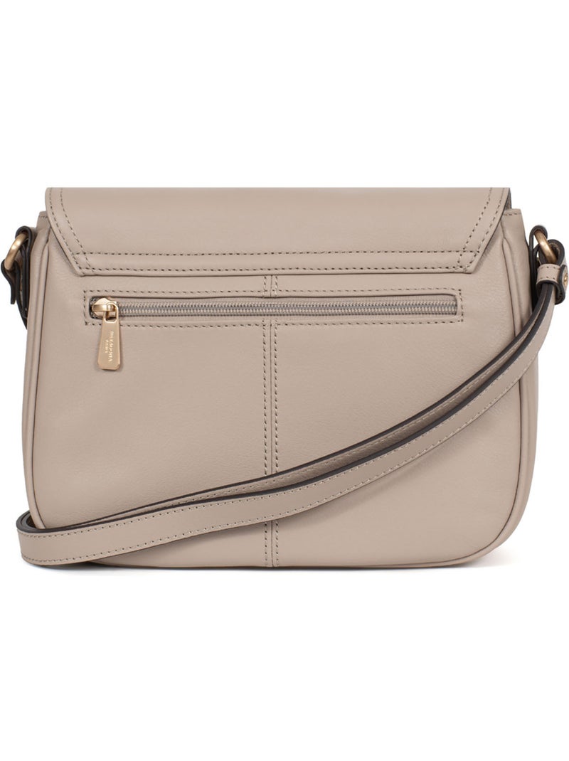Borsa a tracolla - pelle taima hexagona Grigio - Kiabi