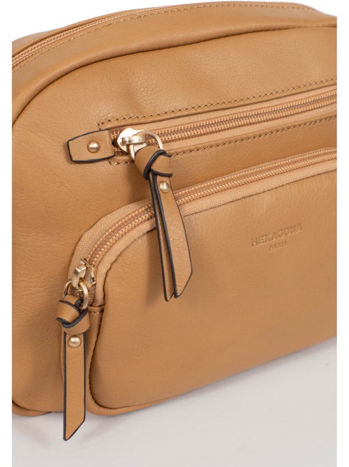 Borsa a tracolla - pelle taima hexagona - Kiabi