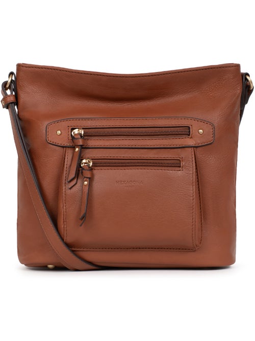 Borsa a tracolla - pelle taima hexagona - Kiabi
