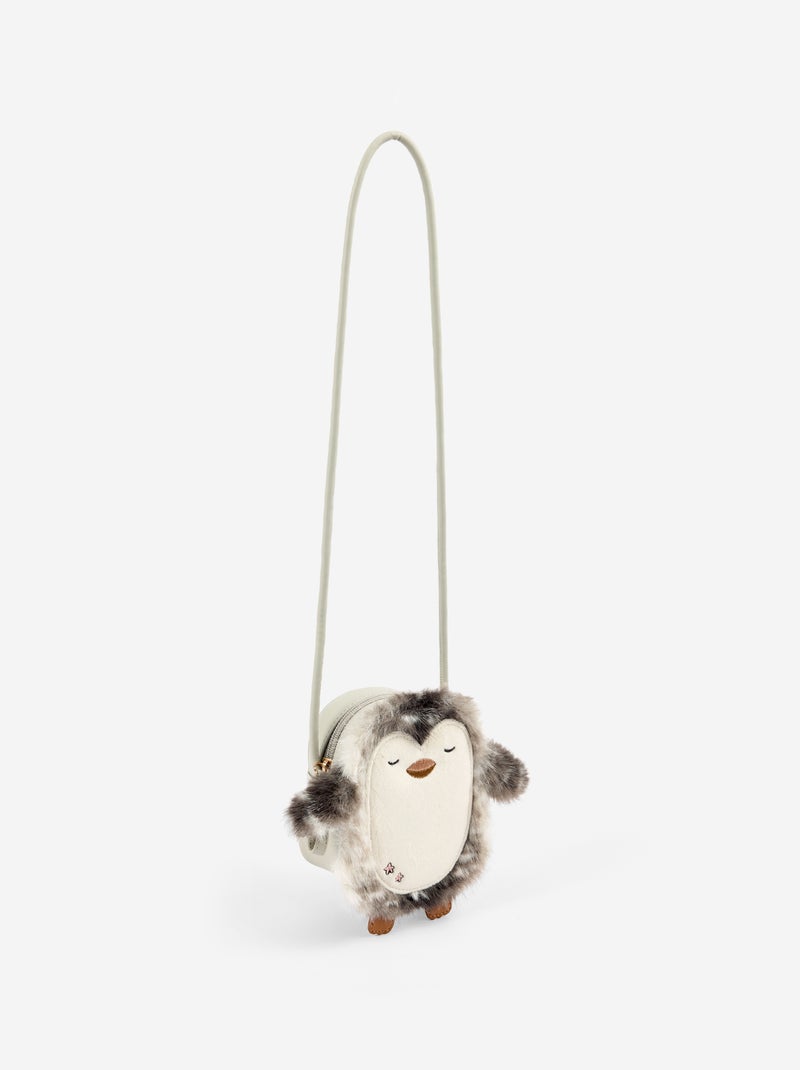 Borsa a tracolla a forma di pinguino Grigio - Kiabi