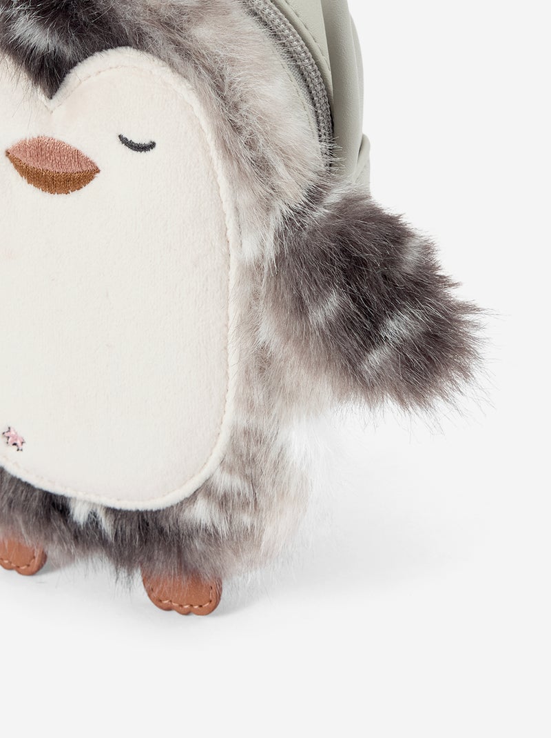 Borsa a tracolla a forma di pinguino Grigio - Kiabi