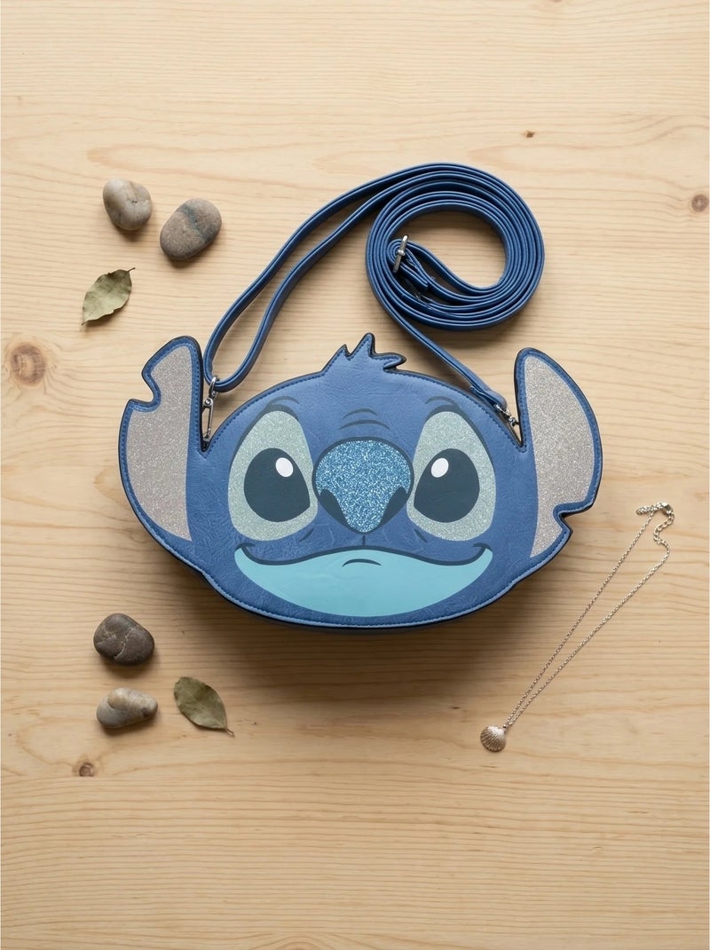 Borsa a tracolla effetto 3d in similpelle stitch disney Blu - Kiabi