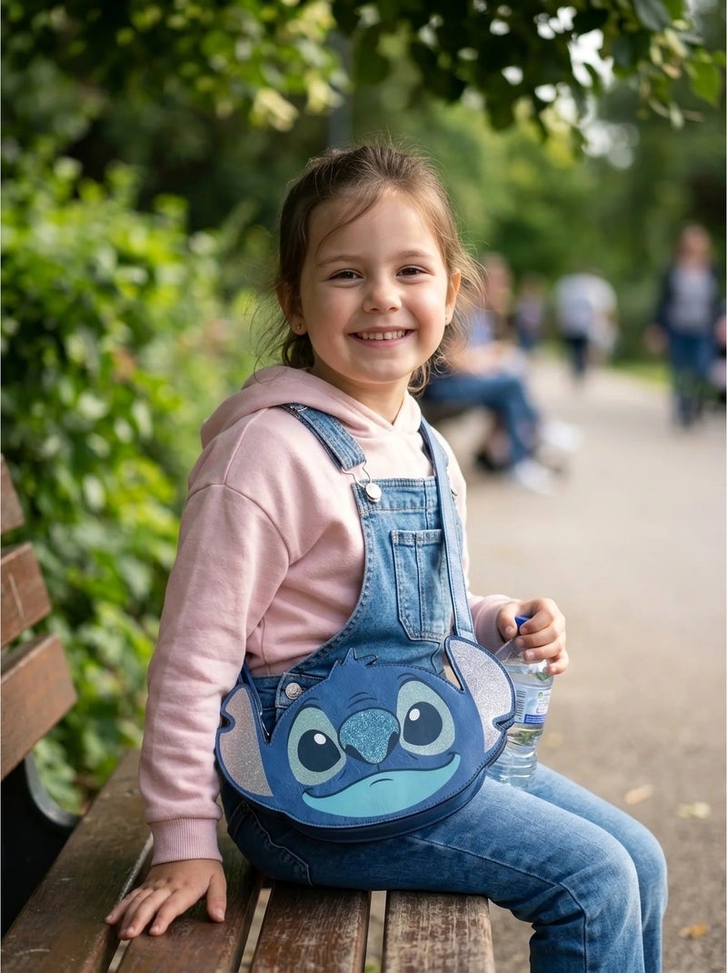 Borsa a tracolla effetto 3d in similpelle stitch disney Blu - Kiabi