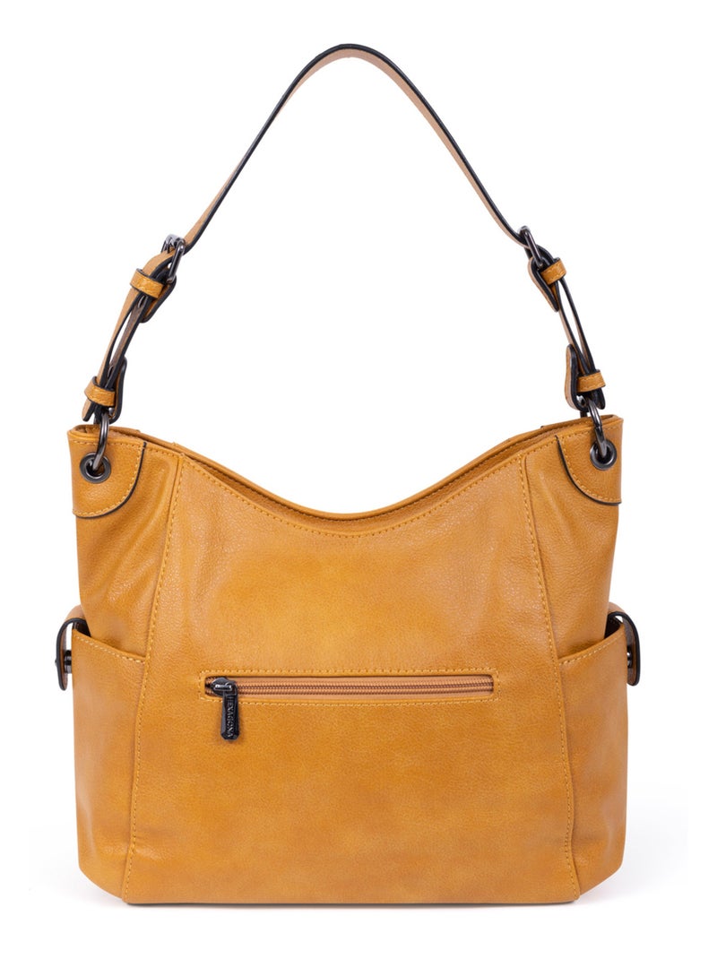 Borsa a tracolla gracieuse hexagona Giallo senape - Kiabi