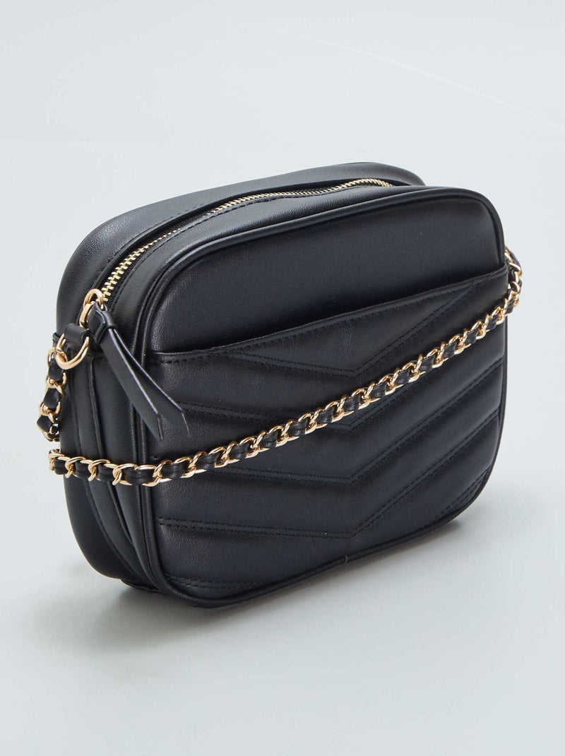 Borsa a tracolla in similpelle Nero - Kiabi