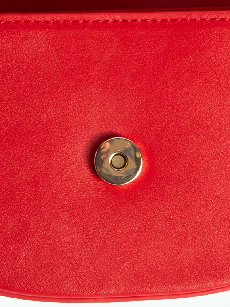 Borsa a tracolla in similpelle ROSSO - Kiabi