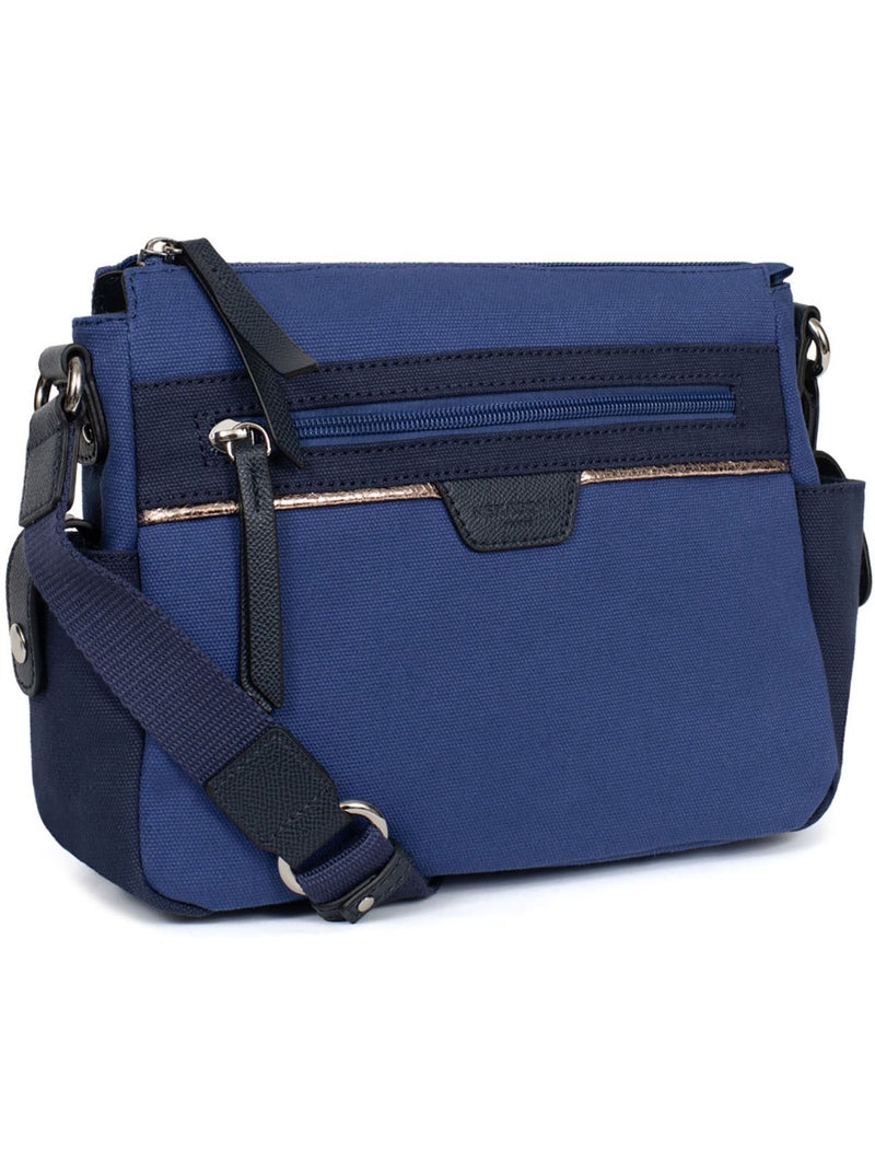 Borsa a tracolla kaya hexagona Blu marino - Kiabi